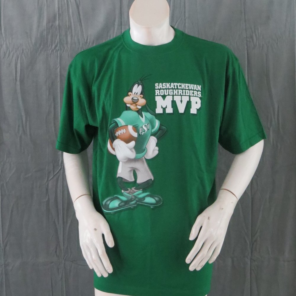 Saskatchewan Roughriders Shirt - Disney Goofy MVP - Men's Large